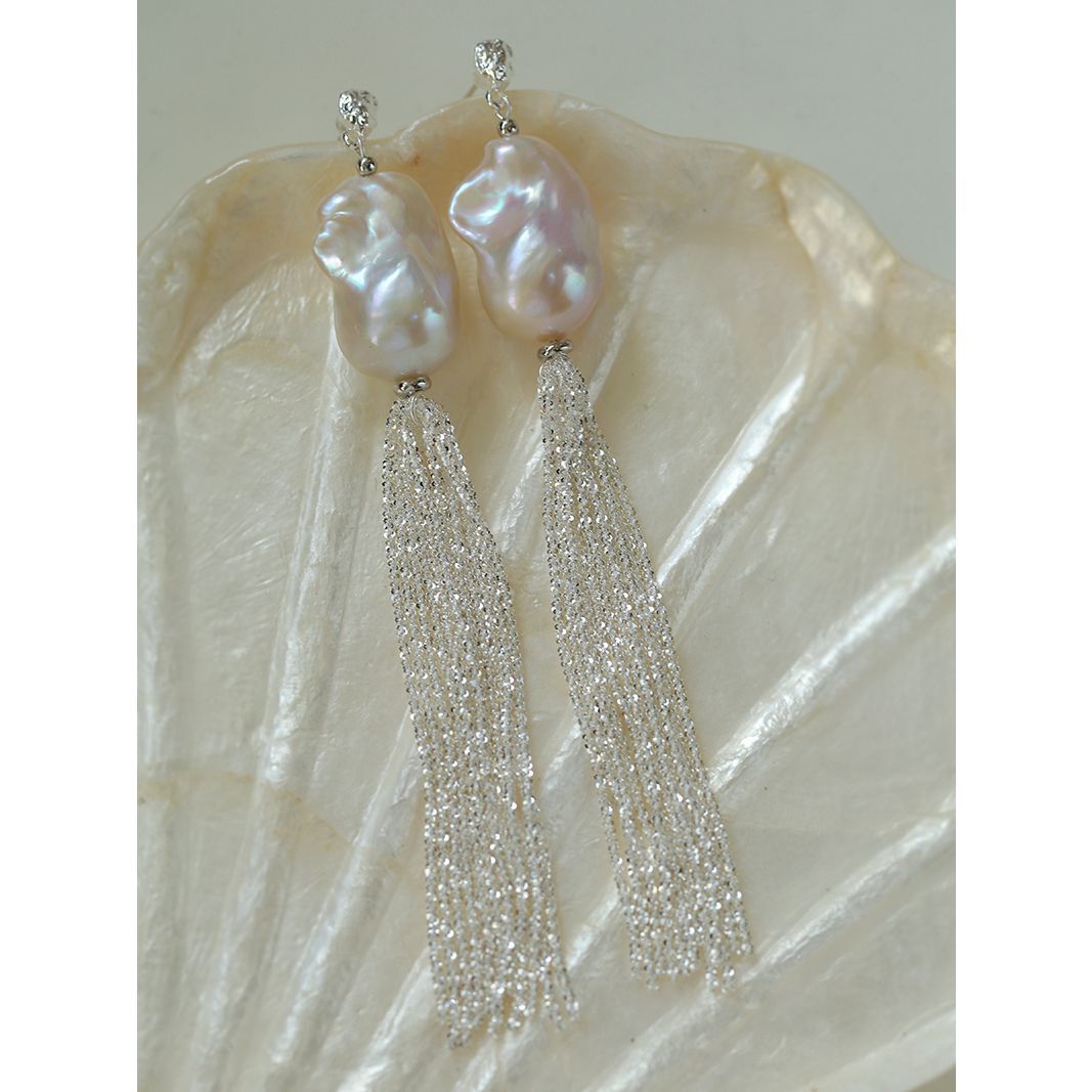 Dancing hotsell Pearls Tassel Earrings