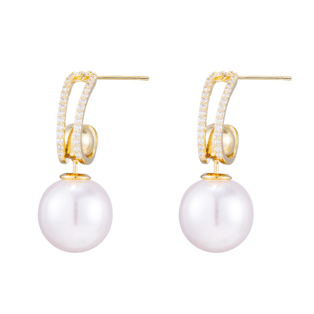 Natural Cultured Pearl Detachable S925 Needle Earrings